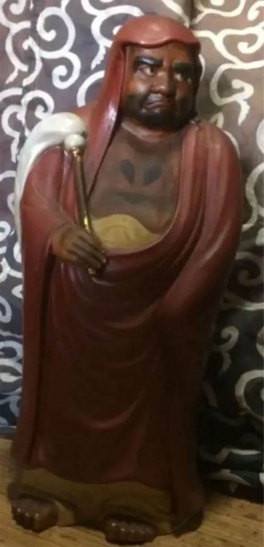 達磨大師像・陶像在銘・九谷焼・インテリア・骨董・アンティーク