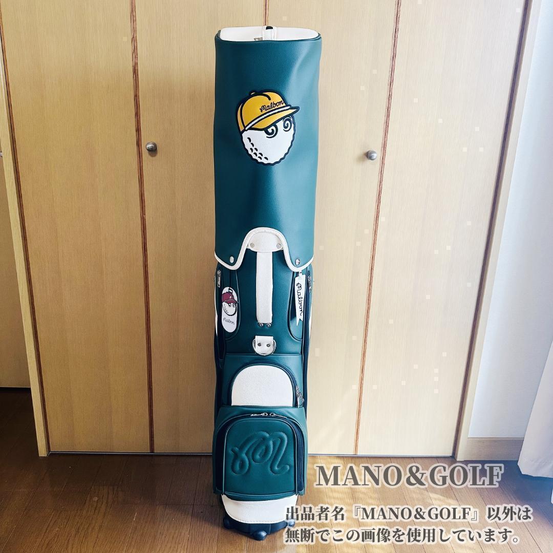 即日発送 マルボンゴルフ キャディバッグ キャスター付き Malbon 緑色LL