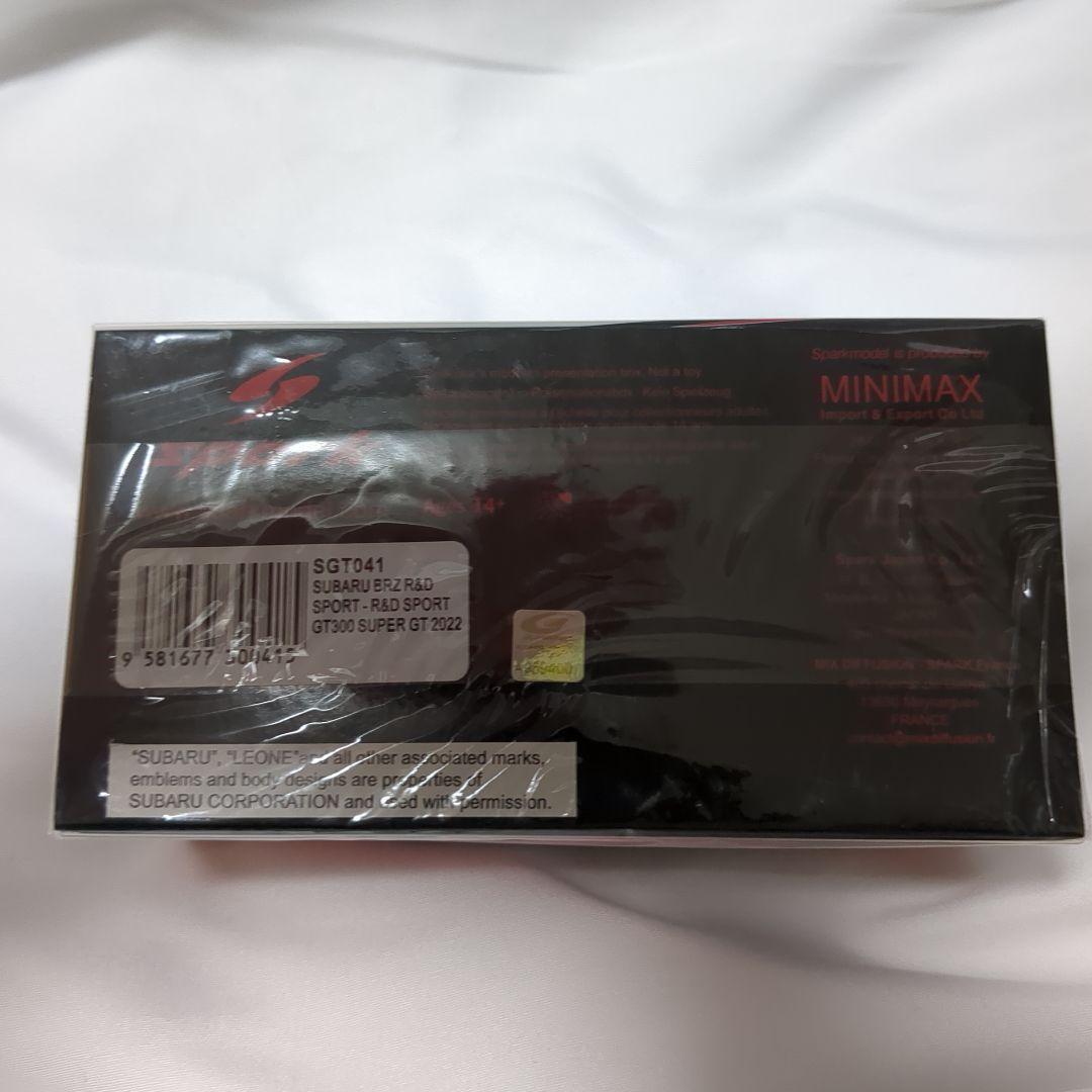 ミニカー SUBARU BRZ R&D SPORT GT300 SUPER GT 2022