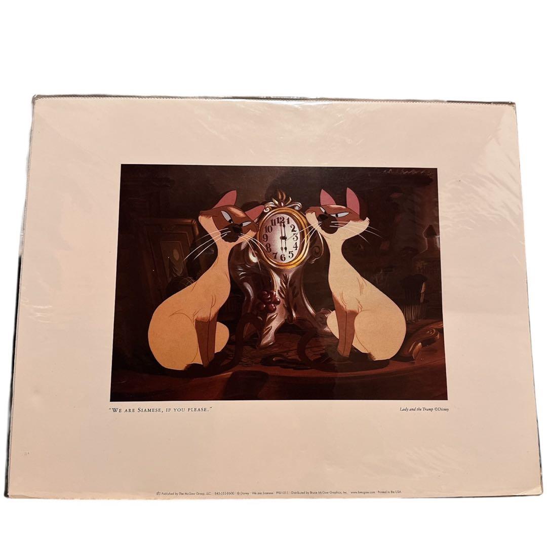 ✨激レア　ディズニー　わんわん物語　公式イラスト アートプリント　4枚セット