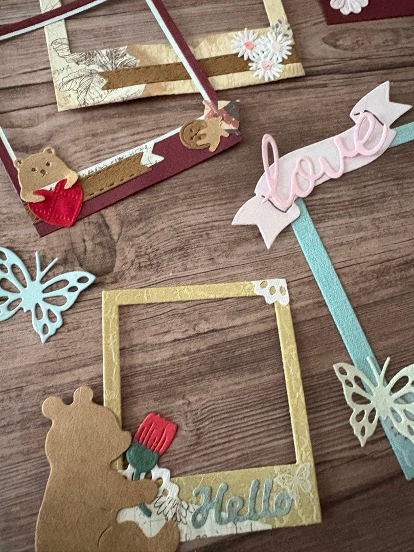 アルバムクラフト・コラージュ素材☆コラージュフレームセット