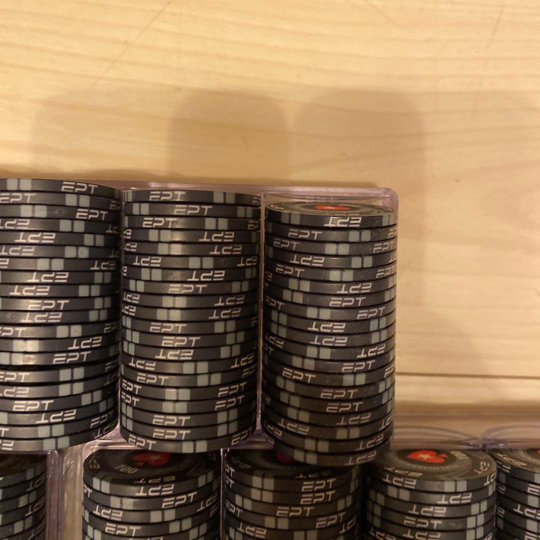 EPTポーカーチップ約900枚＋COPAGトランプ2個セット