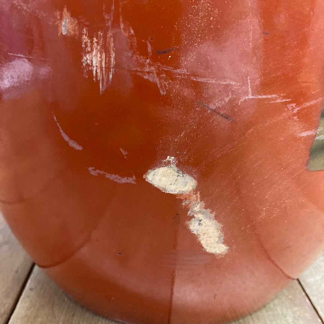 D-5 アンティーク 朱塗り 火鉢 手あぶり 鉢カバー 昭和レトロ 骨董 和モダ