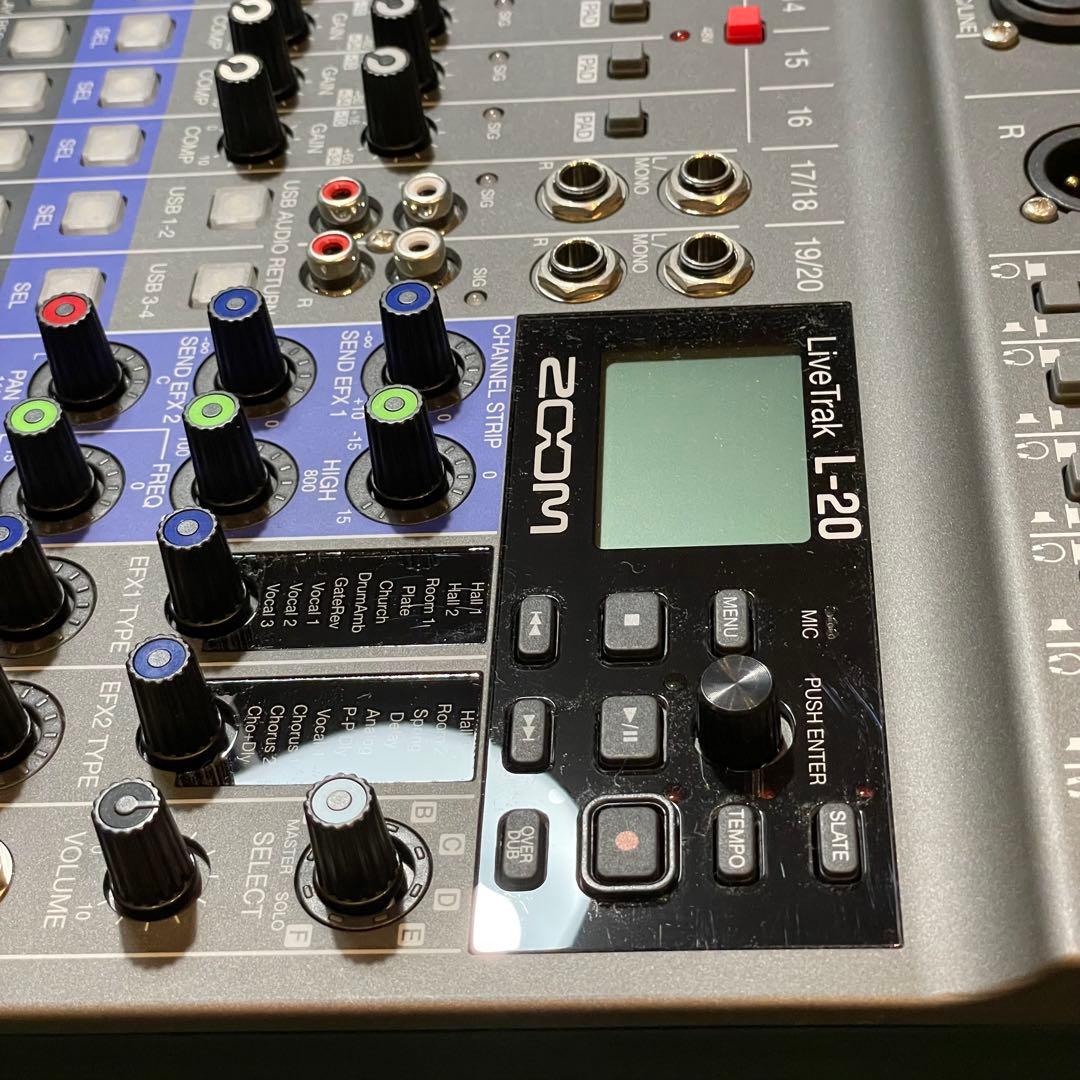 ZOOM LiveTrak L-20 オーディオインターフェイス/ミキサー