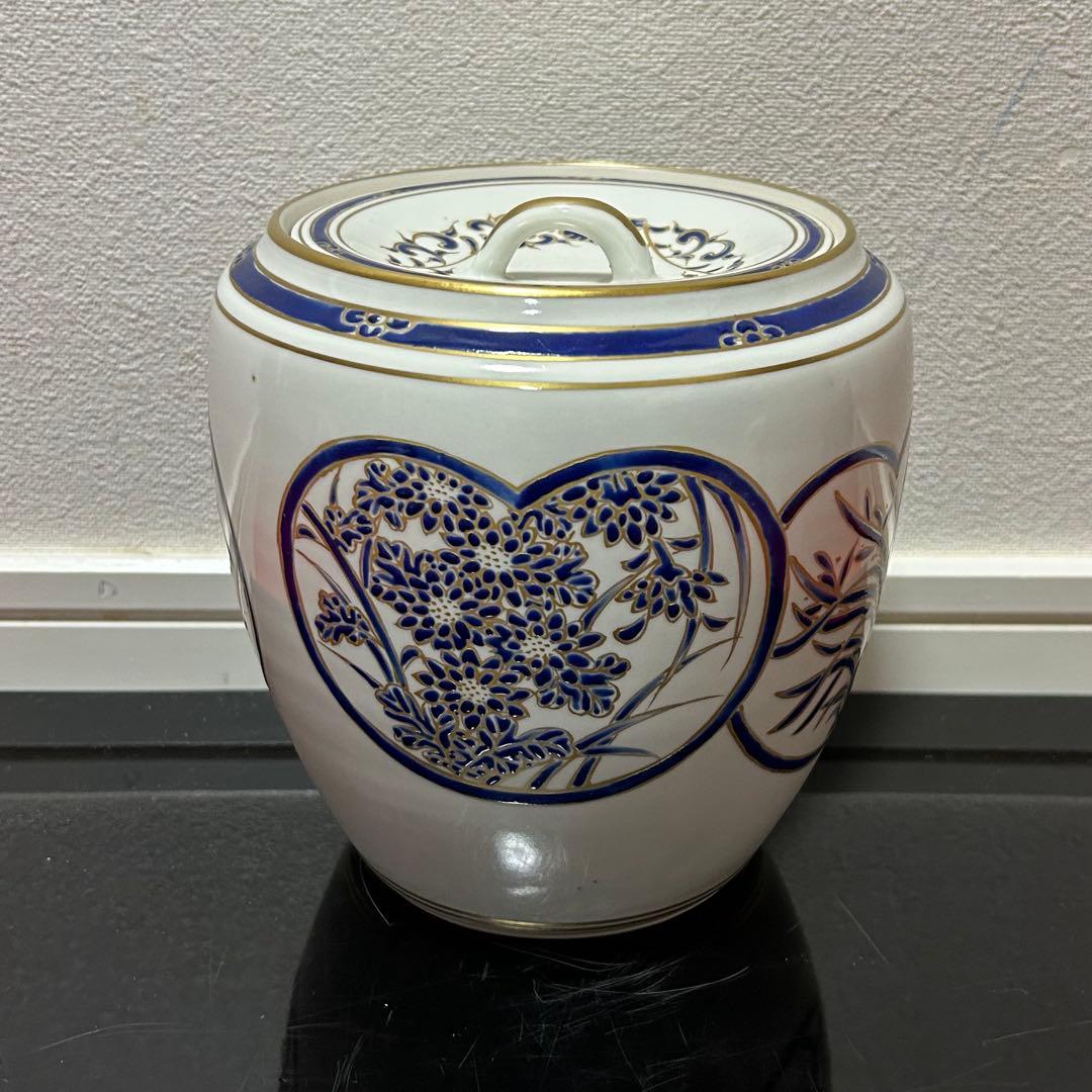 色絵四君子水指　茶道具懐石茶箱鵬雲斎坐忘斎淡々斎即中斎而妙斎棗茶杓茶碗香合棗