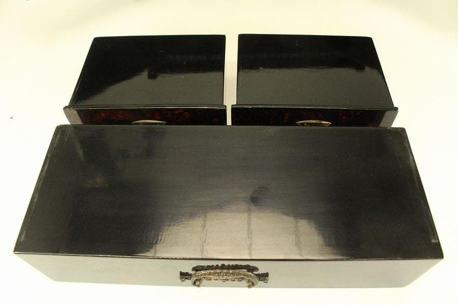 朝鮮 韓国 螺鈿 鶴模様 宝石箱(A849)