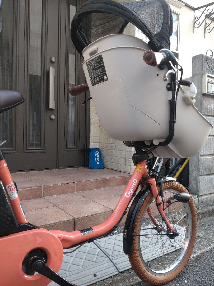 配送可★直接引渡可【２０１９年製ギュット】電動アシスト自転車★３人乗子供乗