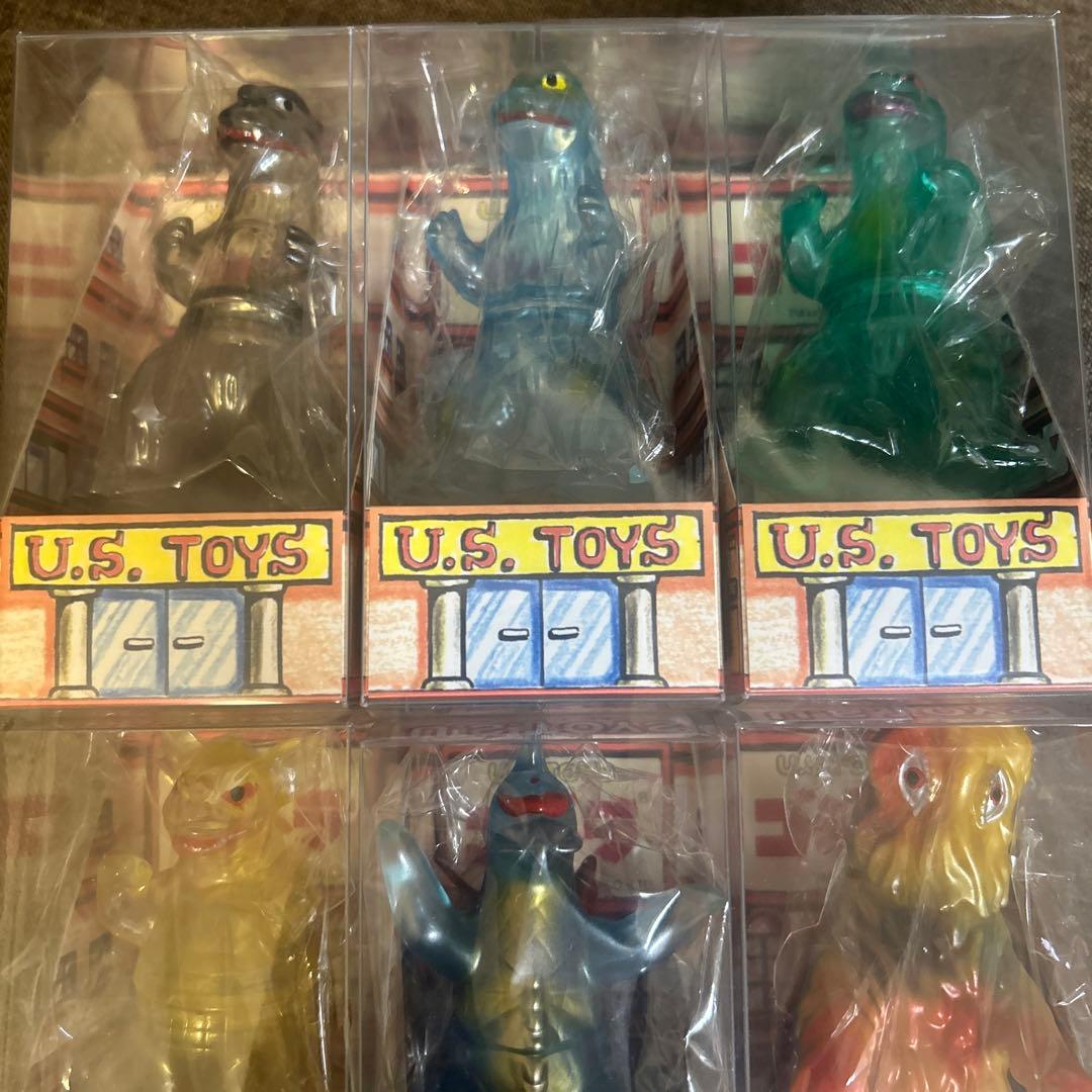 新品未開封　U.S.TOYS ゆーえすポケット　ミニソフビ　ゴジラ　6体セット