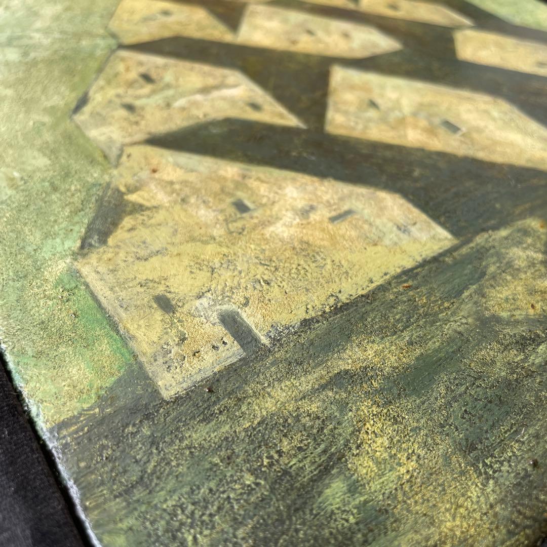 油彩画　教会　抽象画　風景画　井上秀樹　油絵　画家　キャンバス　額装済み