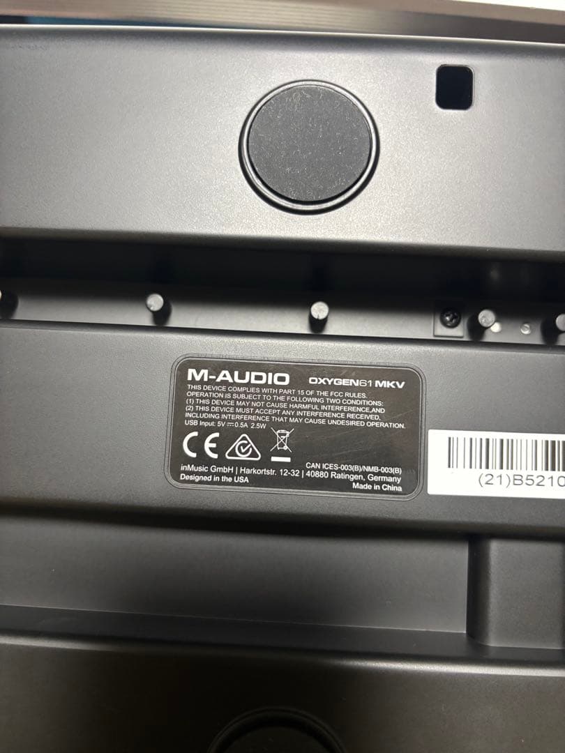 M-AUDIO OXYGEN61 MKV MIDIキーボード ピアノ