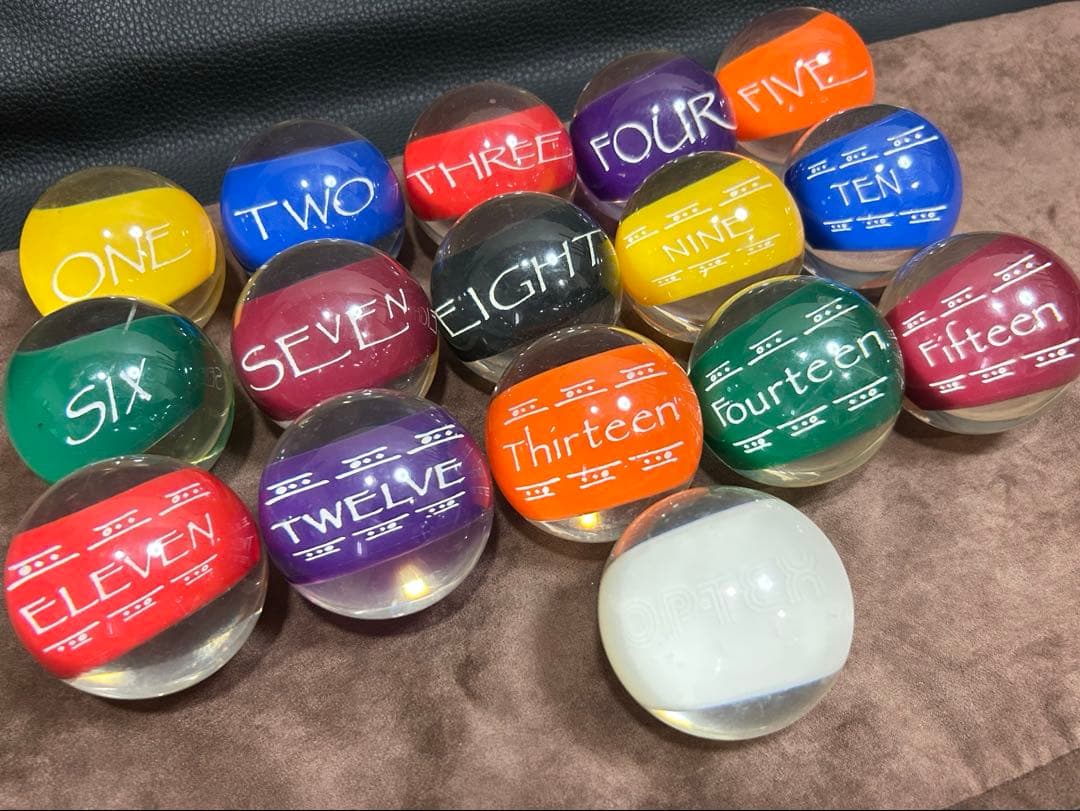 ビリヤード ボール クリアボール セット