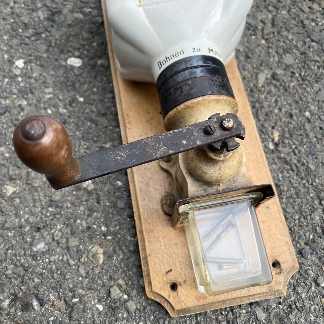 壁掛け コーヒー ミル グラインダー ビンテージ ヨーロッパ 西洋