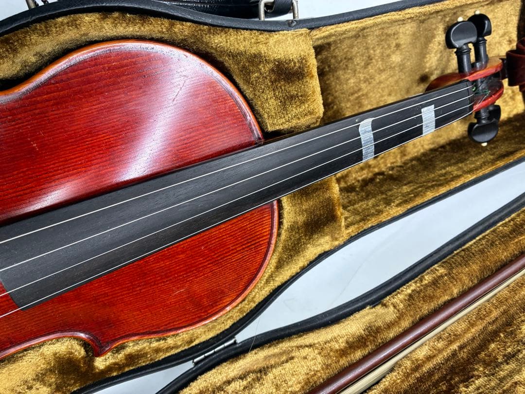 鈴木製　バイオリン本体 赤茶色 木製 ケース付き