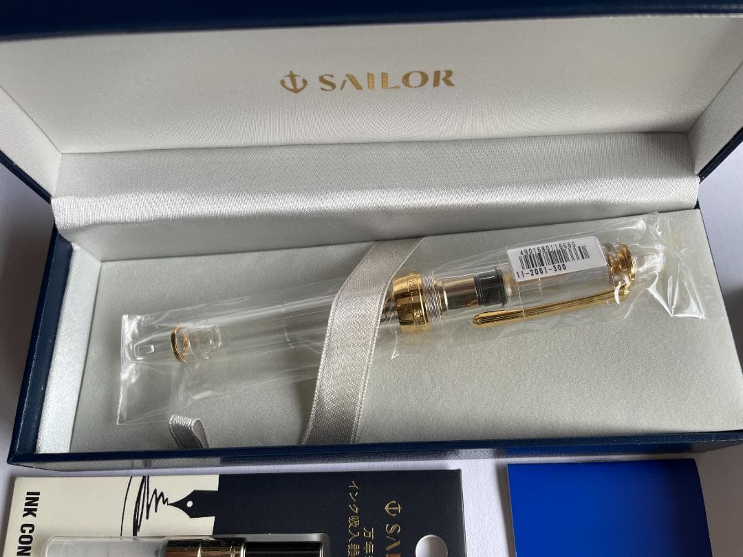 Sailor 透明万年筆 インクコンバーター付き