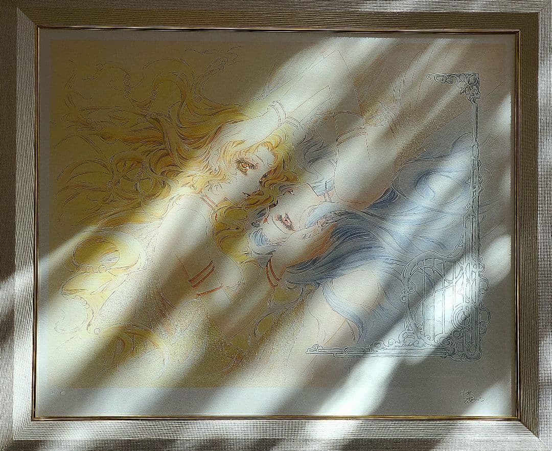 【M＆I ART SYSTEM】中嶋敦子『睡蓮－煌めきのつぼみ－』サイン入り版画