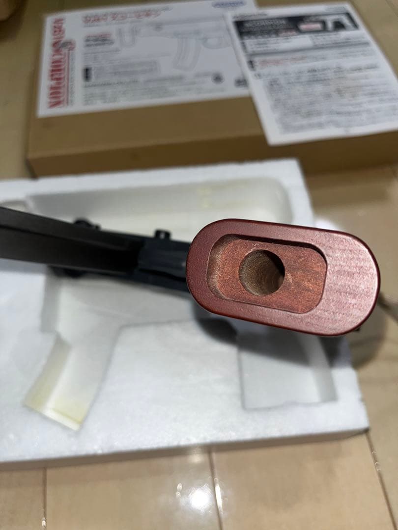 マルゼン Vz61 スコーピオン 木製グリップ ガスガン