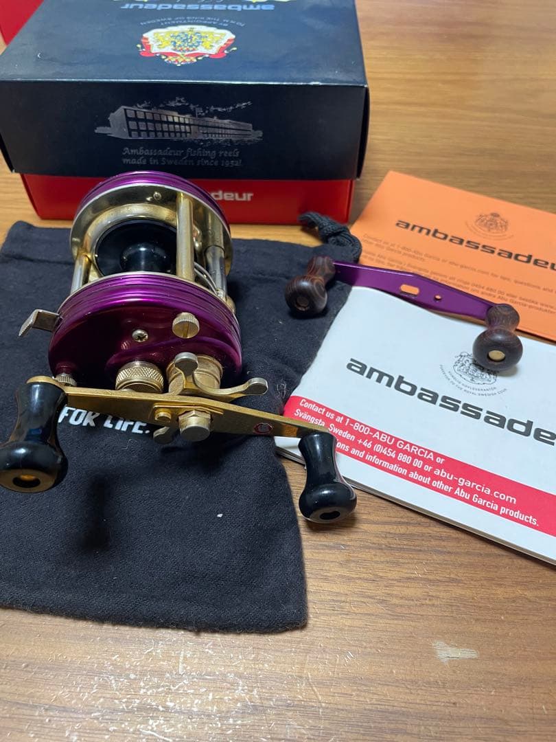 アブ　アンバサダー6500CDL限定品紫＆金078/200希少　雷魚