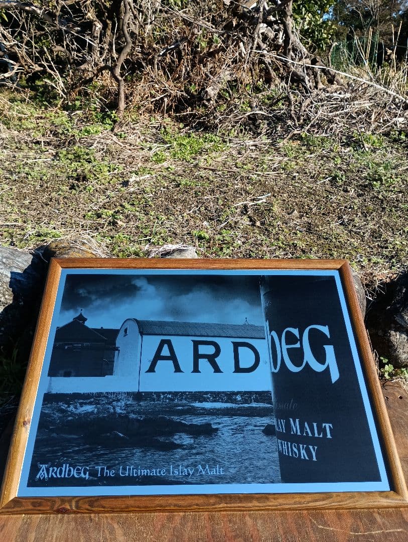 アードベッグ　非売品　ヴィンテージ　パブミラー　鏡　ARDBEG 　アイラ島