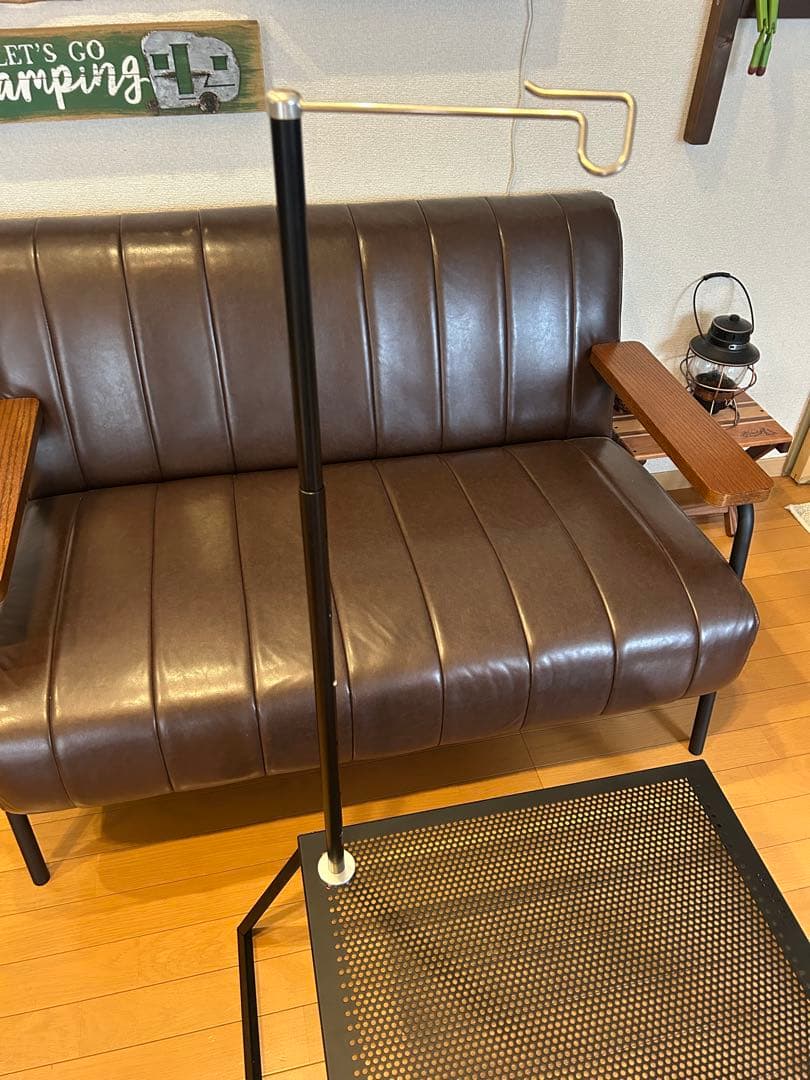 ⭐︎auvilのメッシュテーブル2サイズ 収納ケース付き ⭐︎ランタンポールSET