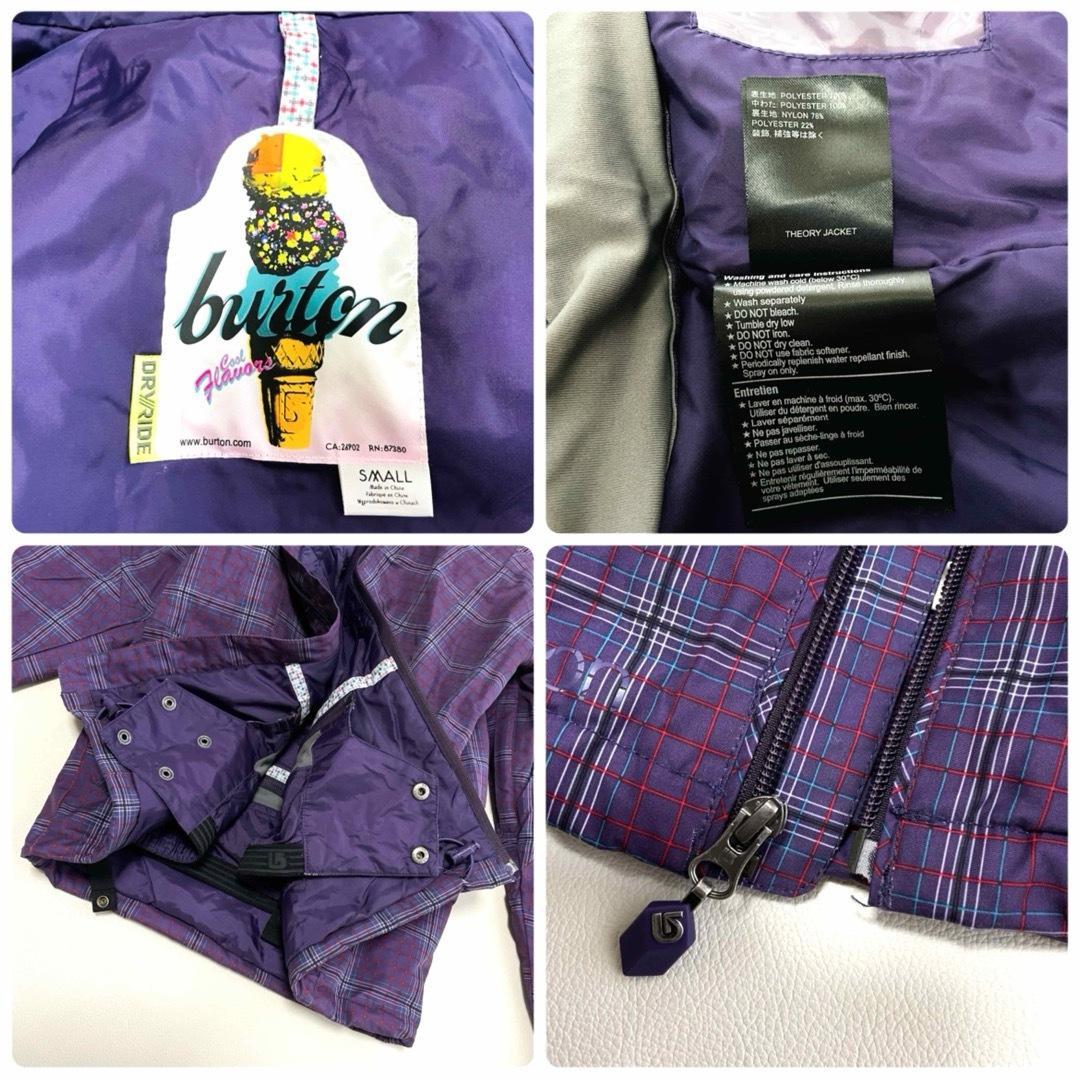6728 バートン　上下セット　ジャケット　チェック　パンツ　スノボ　レディース