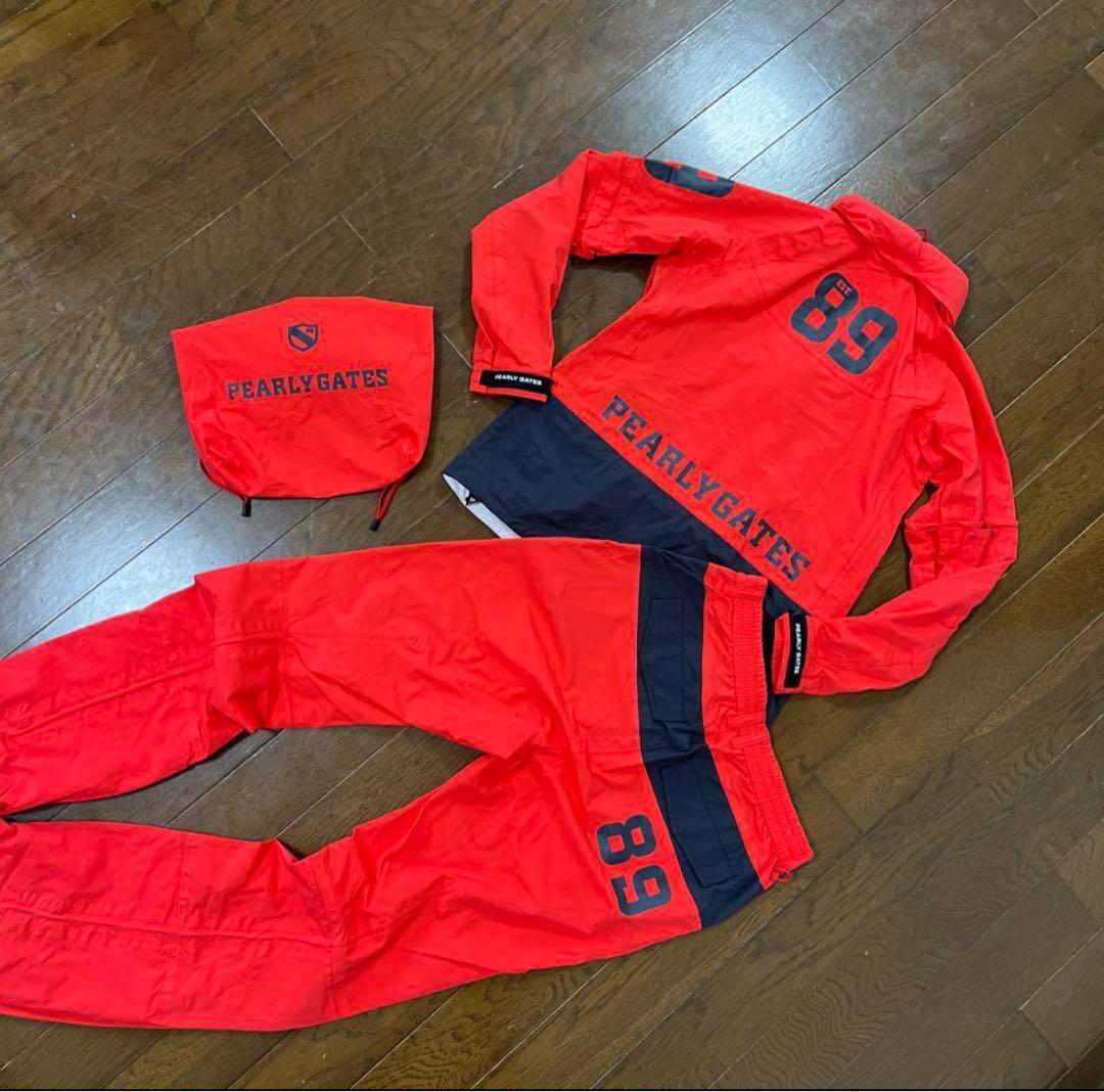 美品　PEARLY GATES パーリーゲイツ　レインウェア　上下　セットアップ