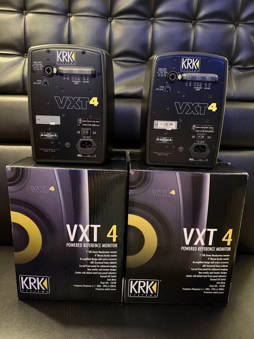 KRK VXT4 ペア パワードモニタースピーカー インシュレーター付
