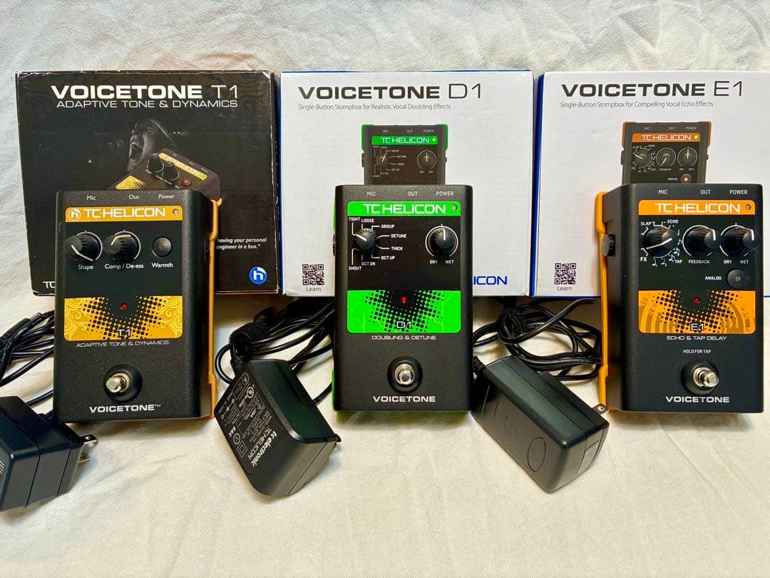 TC Helicon Voicetone T1, D1, E1 セット