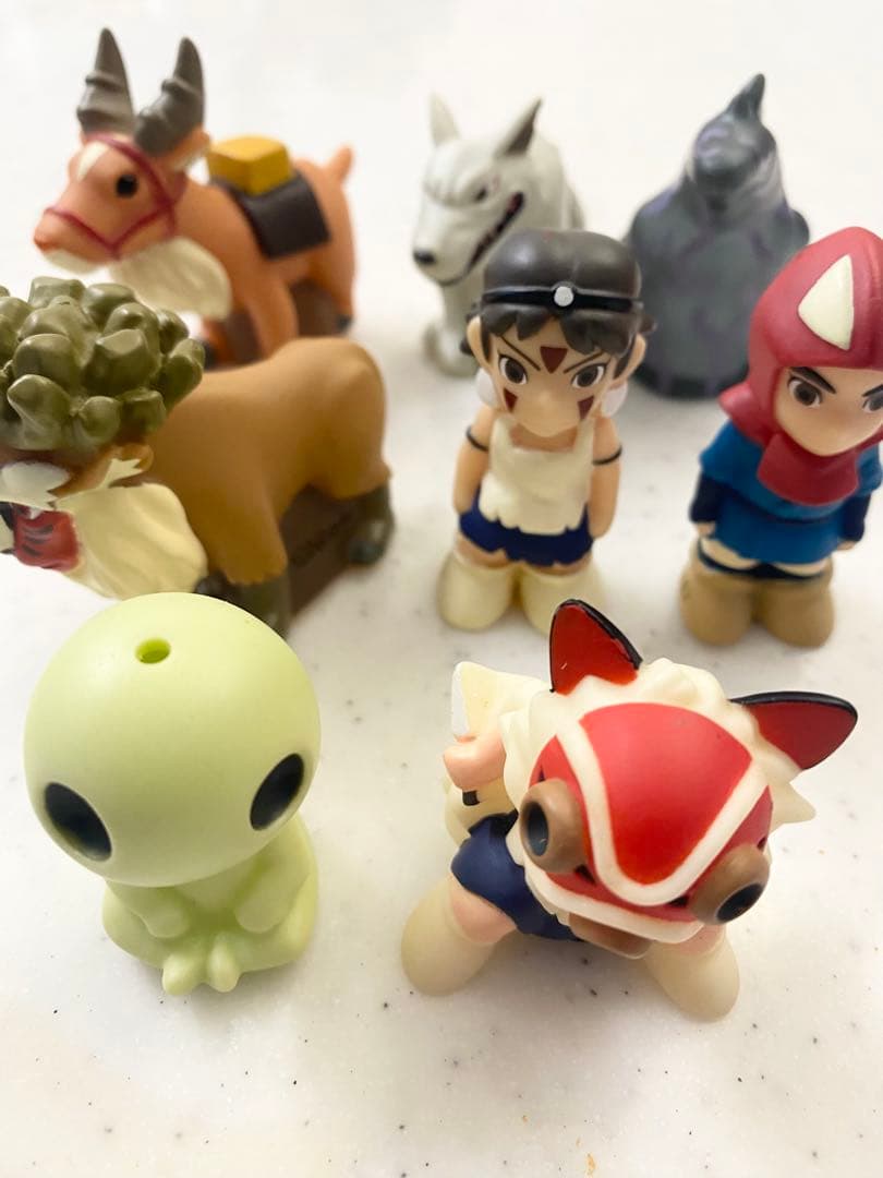 17000→値下げ！廃盤レア品　ジブリ　もののけ姫　ゆび人形8個セット　指人形