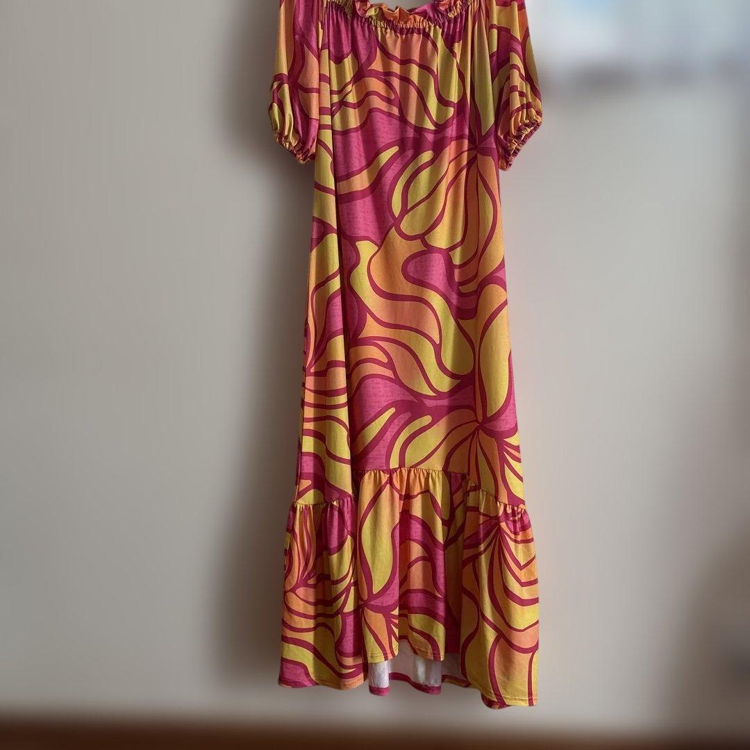 新品◆ハワイアンドレス◆フリーサイズ