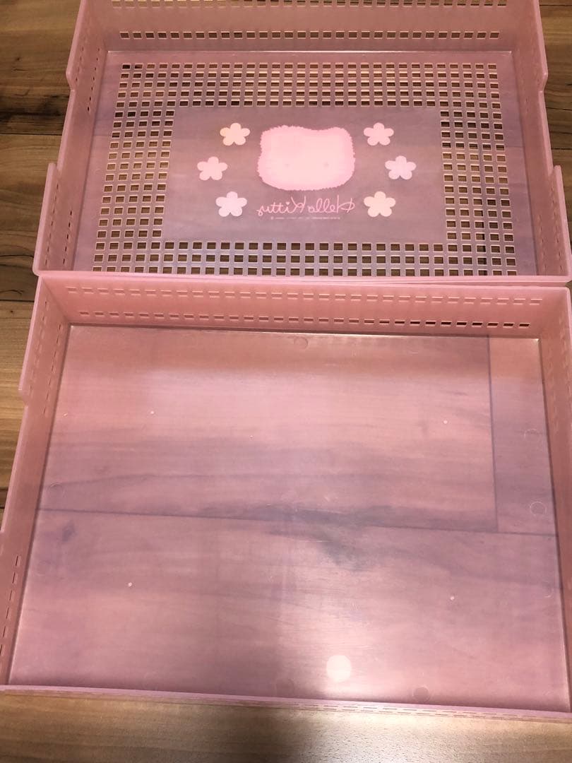 平成レトロ❣️ キティ　カオハナ　ミニトランク　缶　収納ケース　ボックス　お道具箱