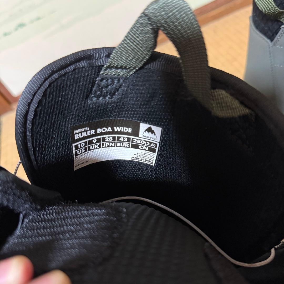 BURTON バートン　RULER BOA Wide 28cm