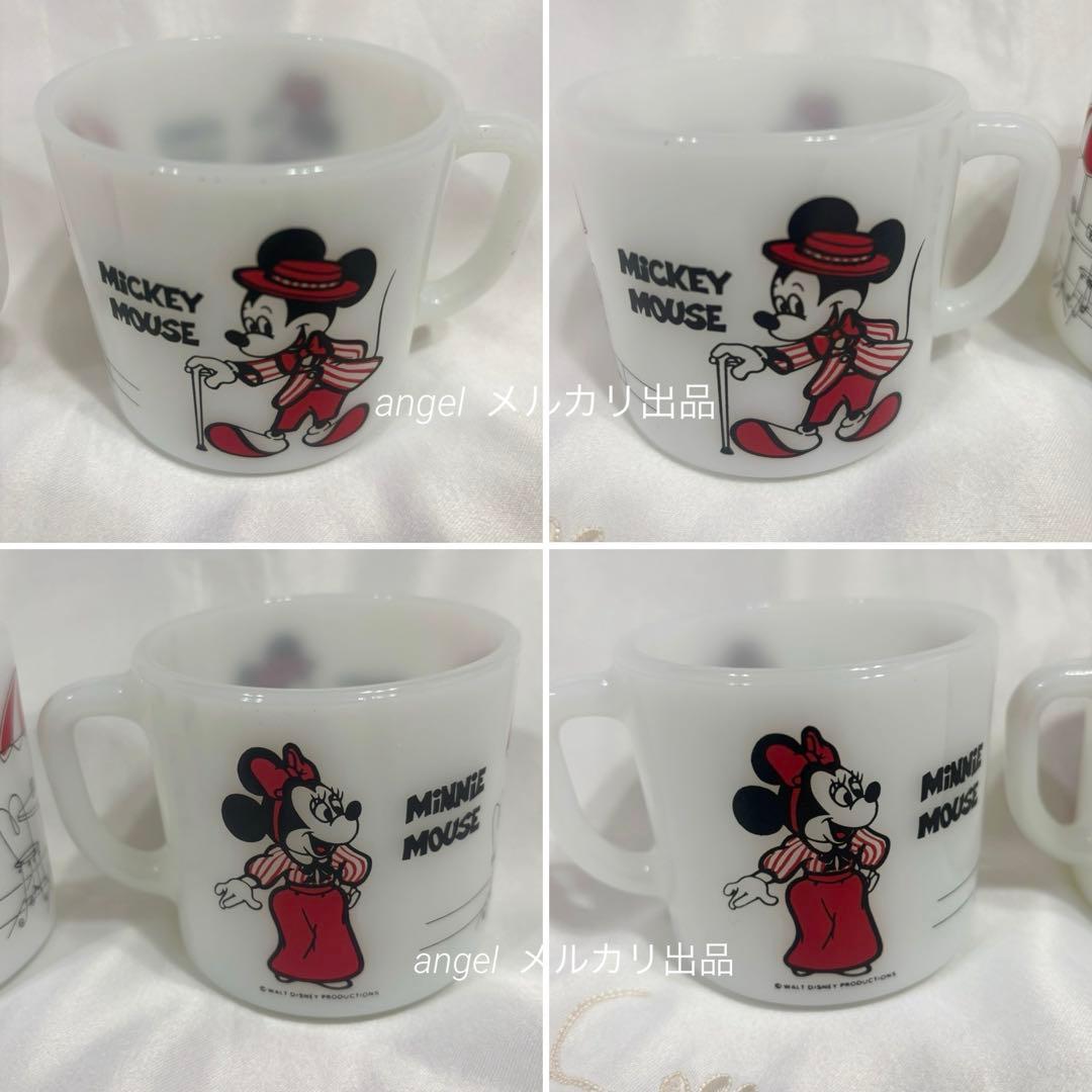 アンティーク　ファイヤーキング　ミッキーマウス　マグカップ　2点　セット