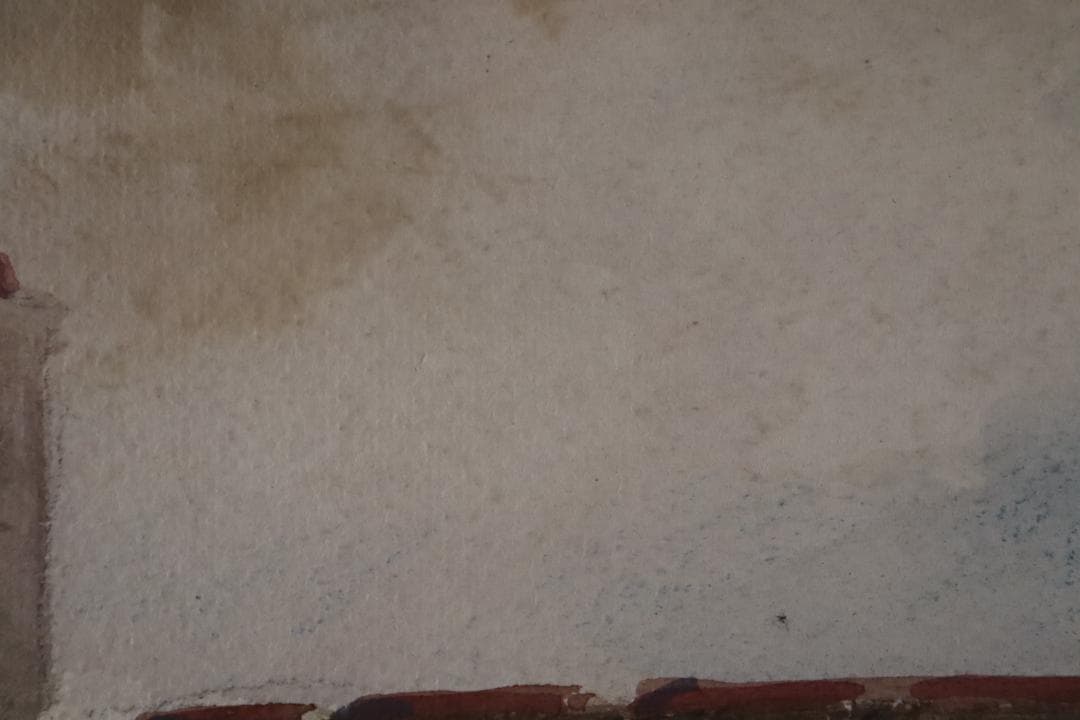 真作保証 三宅克己 風景画 水彩5号 タトウ箱 油彩技法を用いて水彩表現の開拓者