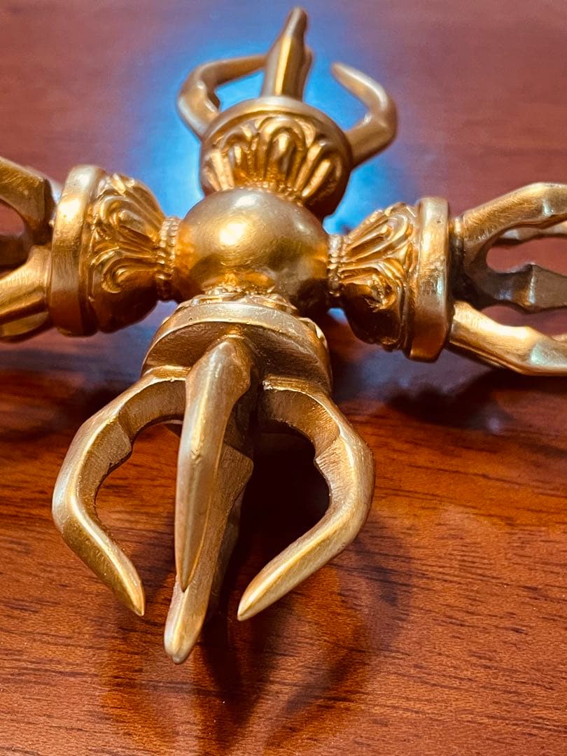 即日発送 新品チベット密教 カツマ 羯磨 十字 金剛杵 ダブルドルジェ 211g