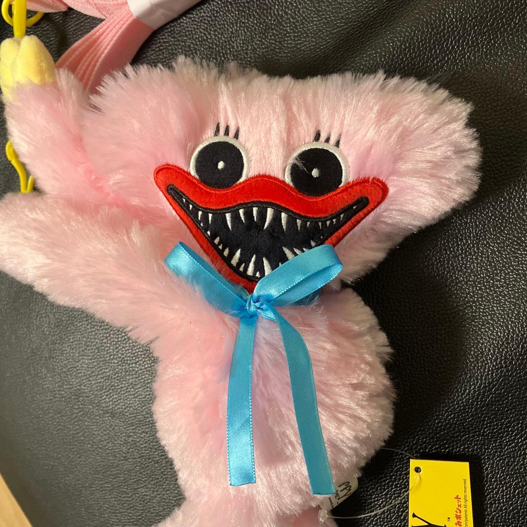 未使用タグ付き ポピープレイタイム ピンク系ぬいぐるみポシェット