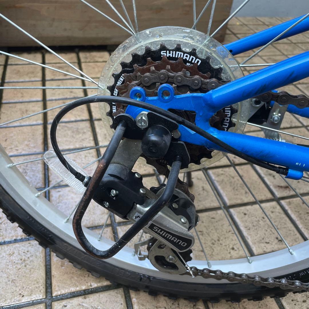 断捨離中★aoi　小学3年生以上　キッズ用自転車ブルー6速ギア付　手渡希望