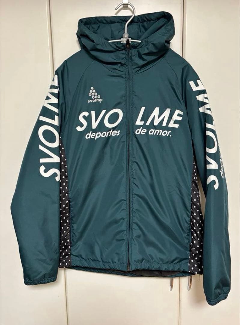 スボルメ svolme 中綿ジップアップパーカー　上下セット　ドット切替