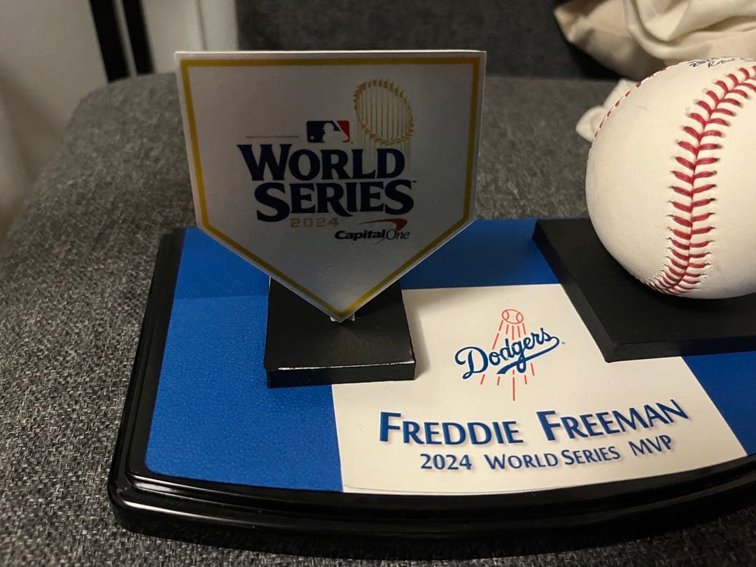 【超希少】 フリーマン直筆 2024WS MVP球 JSA認証 ドジャース