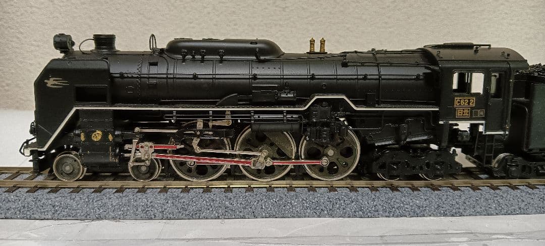 HOゲージ 天賞堂 Ｃ622号機蒸気機関車、モーター交換、メンテナンス済