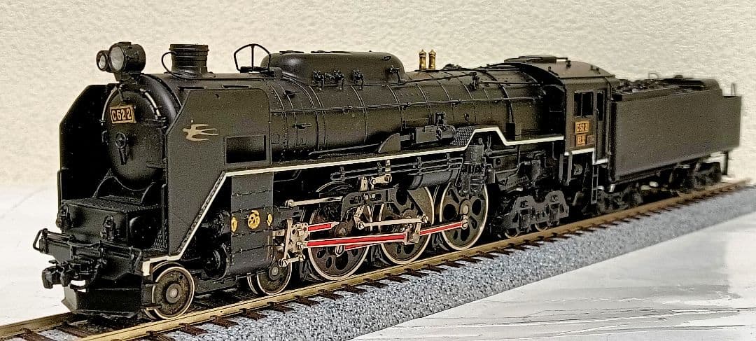 HOゲージ 天賞堂 Ｃ622号機蒸気機関車、モーター交換、メンテナンス済