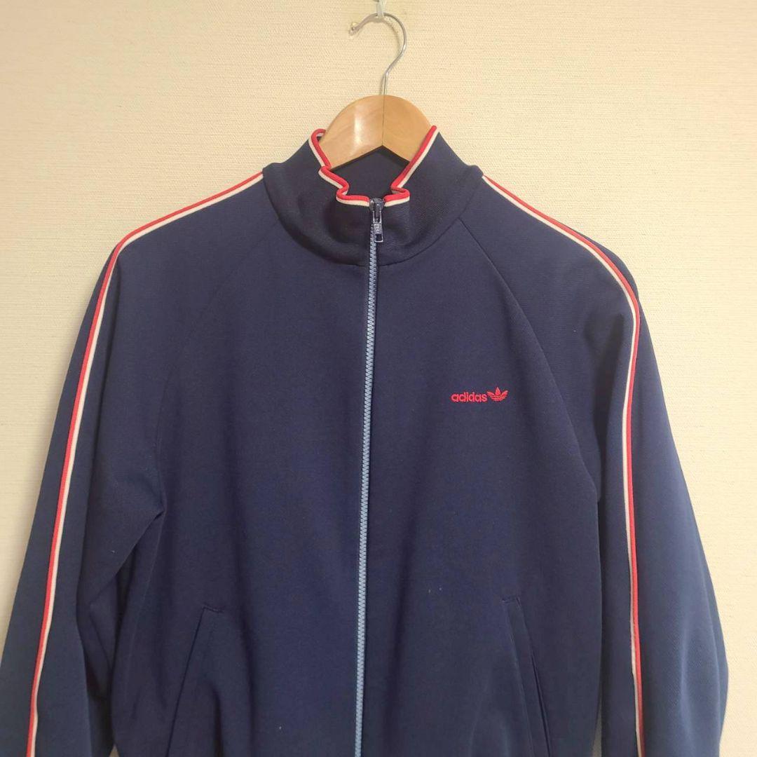 ★ adidas アディダス トラックジャケット ジャージ ロゴ 刺繍 デサント