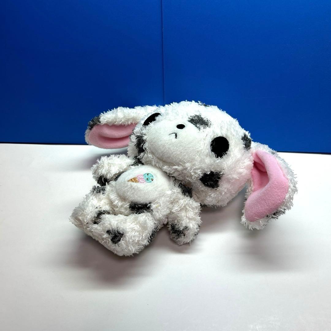 サンリオ　シュガーバニーズぶちうさアイスクリーム刺繍入りぬいぐるみ2006年レア