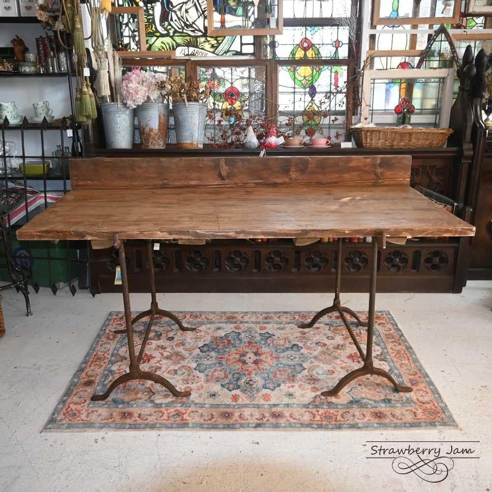 L3710-6 英国アンティーク ファームテーブルアトリエ テーブル 作業台