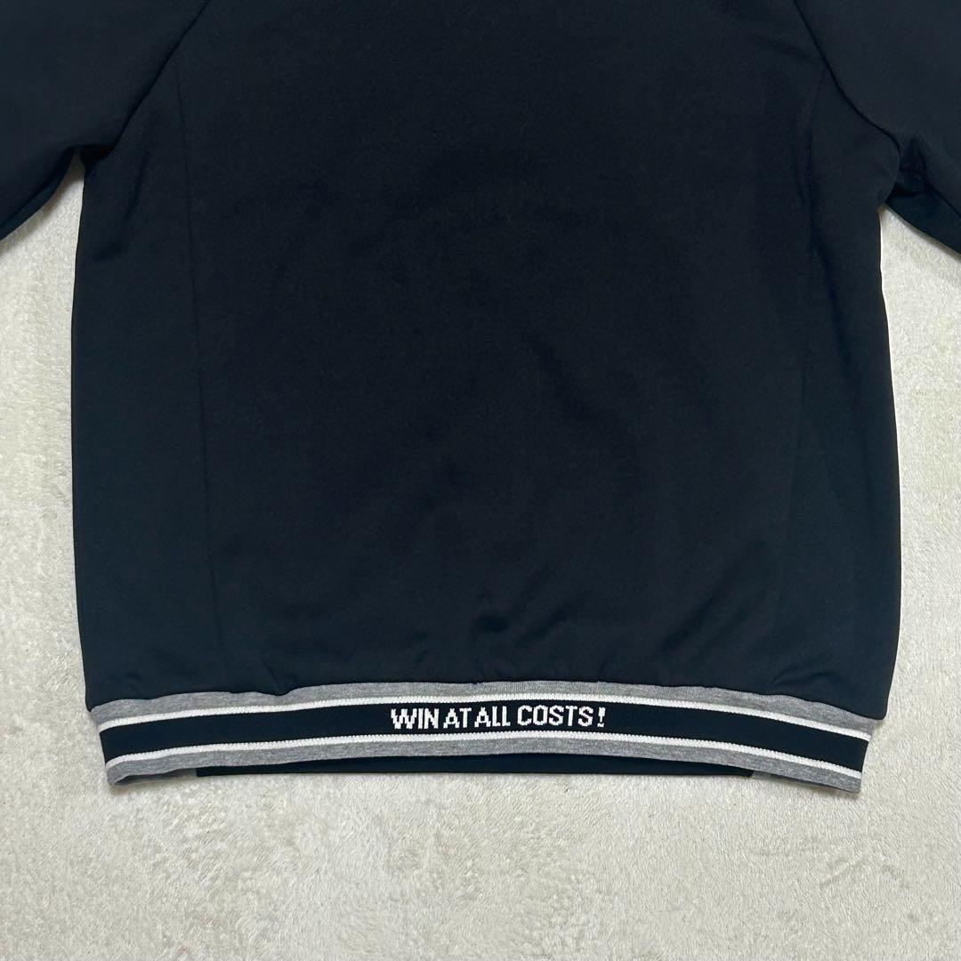 WAAC トレーナー スウェット　モックネック ラグランスリーブ 刺繍ロゴ入り