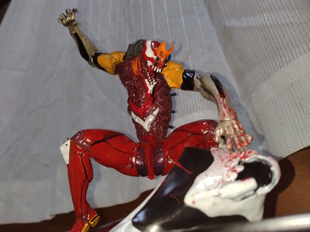 海洋堂 アートプラ エヴァンゲリオン2号機 獣化第2形態 血戦 組み立て塗装済み