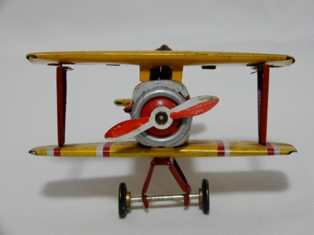 50'sヴィンテージ　ドイツ空軍　ブリキ製複葉機　ドイツ製