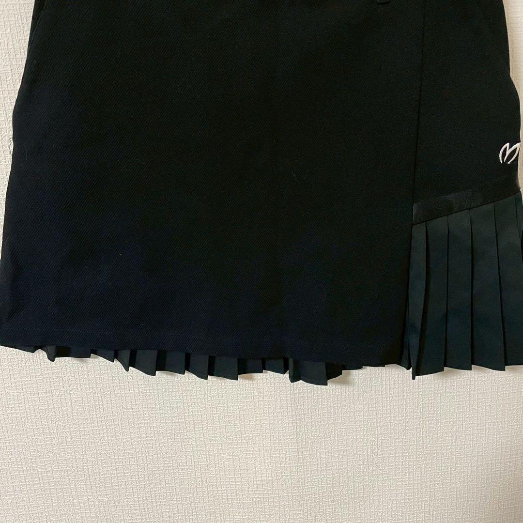 【マスターバニーエディション】ゴルフスカート 1 ブラック プリーツ ロゴ入