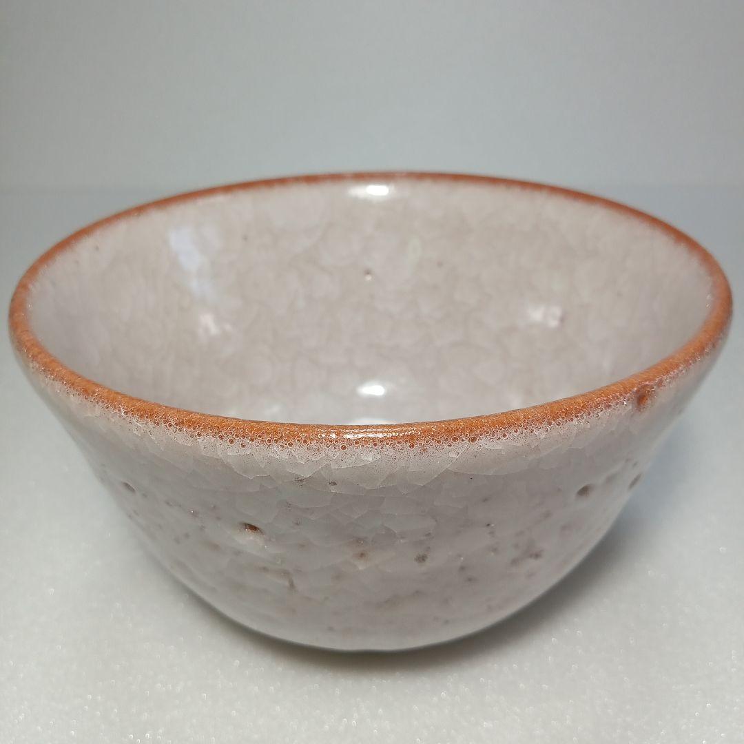 【美品】 茶道具　薄氷紋　抹茶茶碗 お稽古用　陶磁器　瀬戸焼