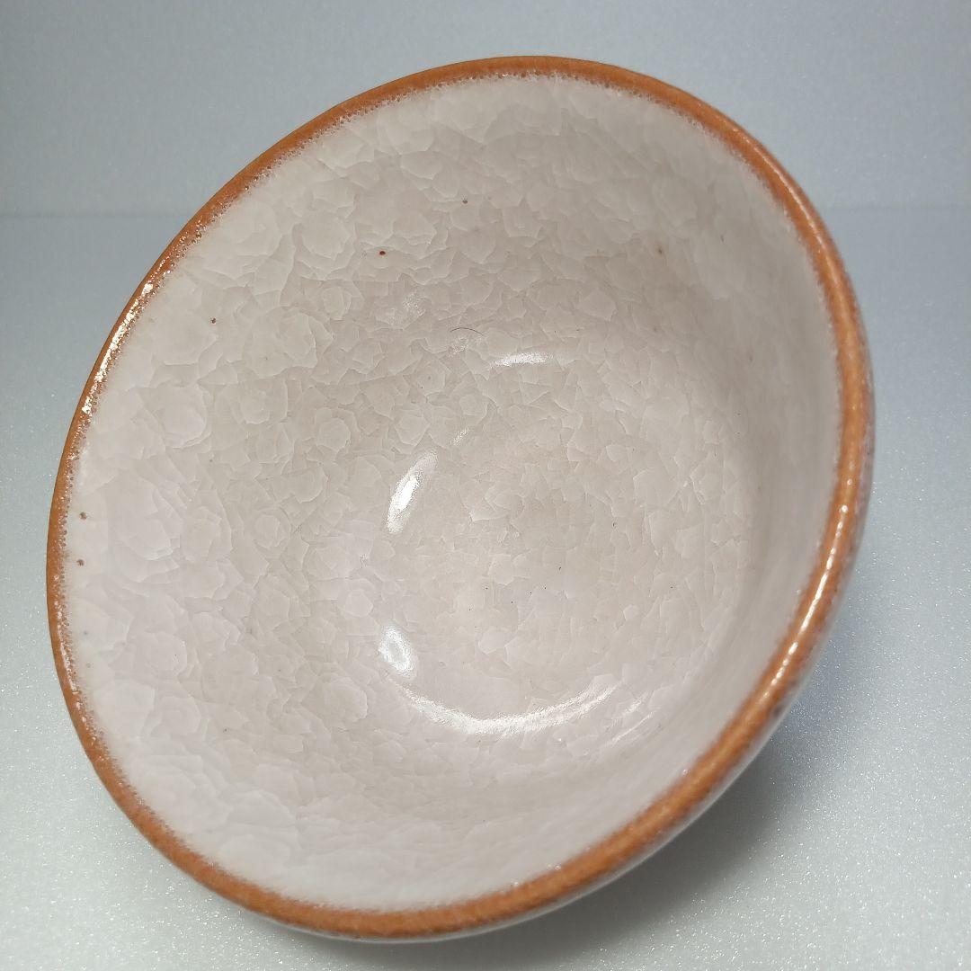 【美品】 茶道具　薄氷紋　抹茶茶碗 お稽古用　陶磁器　瀬戸焼
