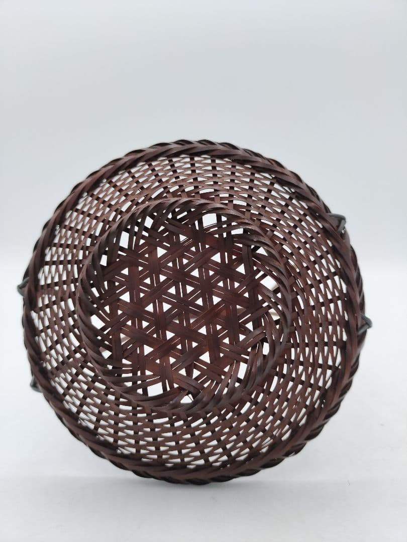 c793 煎茶　廻し篭セット 赤絵 後手急須 晃雲作 廻し籠　茶道具 古物